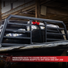 Gen-Y 19+ Dodge Ram 2500/3500 Defender 2 Outer Louver Panel for Headache Rack - Black - GH-29204 Photo - lifestyle view