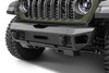 Go Rhino 18-26 Jeep Wrangler JL/JLU (Excl. LED Fog Lights) Trailline Front Stubby Bumper - Tex. Blk - 230211T Photo - Mounted