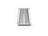 aFe Magnum FORCE Intake Replacement Air Filter w/ D2 Media 5-1/2in F x7in B x5-1/2in T x8in H - 21-90015V Photo - Unmounted