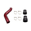 Wehrli 19-24 Cummins 6.7L Passenger (Hot) Side 3.5in Intercooler Pipe - WCFab Red - WCF100204-RED Photo - Primary
