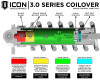 ICON 23-24 Toyota Sequoia 3-4.25in Stage 1 3.0 Suspension System - Tubular - K53251T Technical Drawing