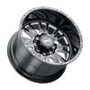 Weld Slingblade 20x12 / 8x165.1 / 4.75 BS / 125.1 HB - Gloss Black Milled - Non-BL Wheel - W15802082475 Photo - Close Up