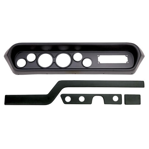 Autometer 64-65 Pontiac GTO/Lemans 6 Gauge Direct Fit Dash Kit 3-3/8in x2 / 2-1/16in x4 - Ultra-Lite - 2108-13 Photo - Mounted
