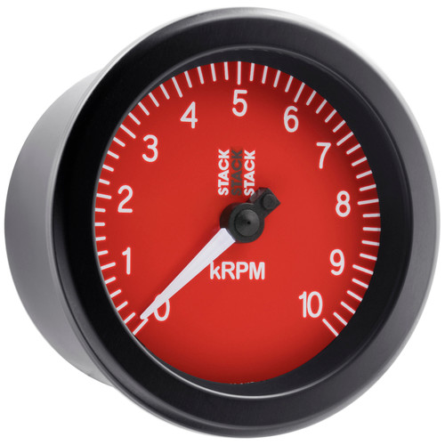Autometer Stack Sport 88mm 0-10K RPM Tachometer - Red - ST100-010R User 6