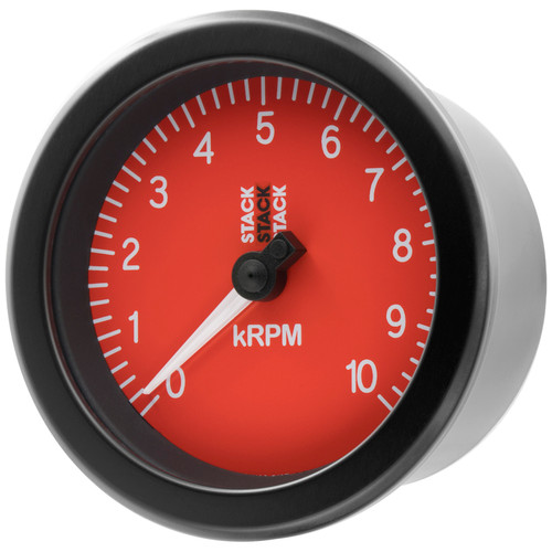 Autometer Stack Sport 88mm 0-10K RPM Tachometer - Red - ST100-010R User 2