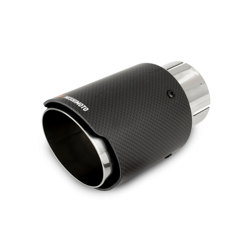 Mishimoto Carbon Fiber Muffler Tip 3in Inlet 4in Outlet Polished - MMEXH-TIP-CF3P Photo - Primary
