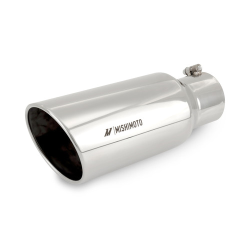 Mishimoto Universal Steel Muffler Tip 5in Inlet 6in Outlet Polished - MMEXH-TIP-DSL56 Photo - Primary