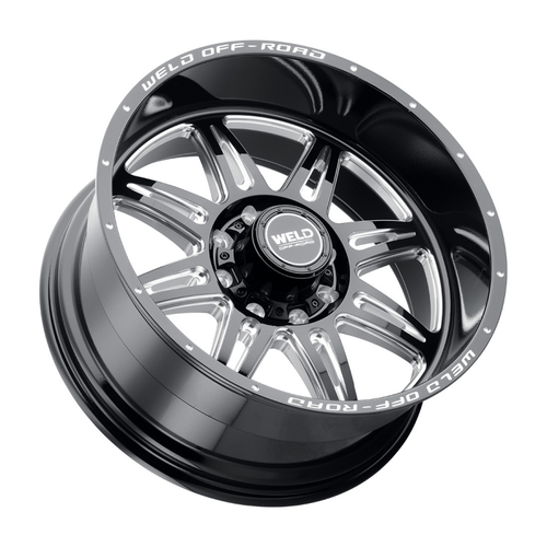 Weld Cheyenne W132 Series 22x10 / 8x165.1 BP / -18 Offset / 4.75 BS - Gloss Black MIL - W13220082475 Photo - Close Up