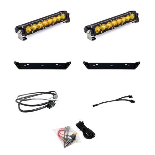 Baja Designs 2021+ Ford Raptor S8 Behind Grill Kit -10in. Amber D/C - 448066 User 1