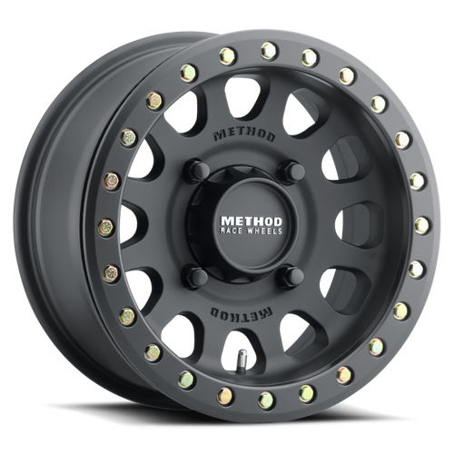 Method MR401 UTV Beadlock 15x6 / 5+1/49mm Offset / 5x4.5 / 72mm CB Matte Black Wheel - MR40156012551B Photo - Primary