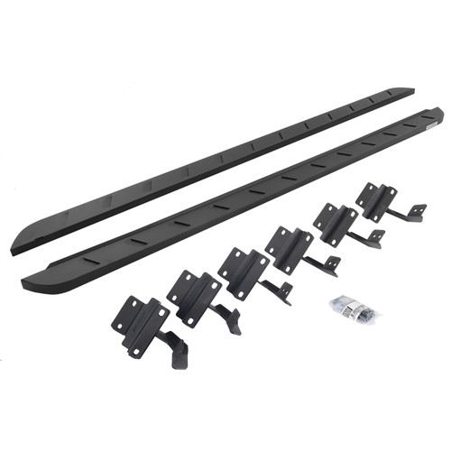 Go Rhino 15-22 Ford F-150 (17-22 Raptor) SC RB10 Slim Running Boards Kit (w/Brackets) - Tex. Blk - 63415587SPC User 1