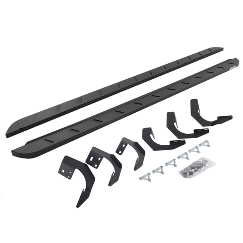 Go Rhino 15-22 Ram 1500 CC 4DR (Clssc Bdy) RB10 Slim Running Boards Kit (Incl. Brackets) - Tex. Blk - 63420687SPC User 1