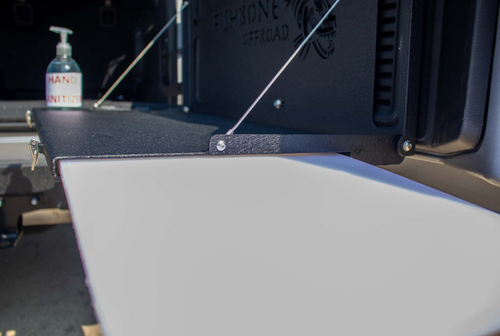 Fishbone Offroad  Tailgate Table - Black - FB21358 Photo - lifestyle view