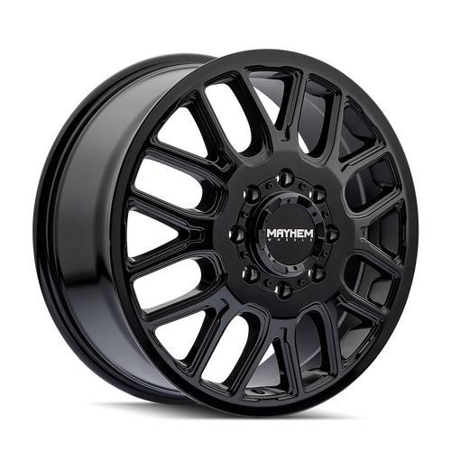 Mayhem 8107D Cogent Dually 20x8.25 / 8x165.1 BP / 115mm Offset / 121.3mm Hub Gloss Black Wheel - 8107D-2881BF115 Photo - Primary