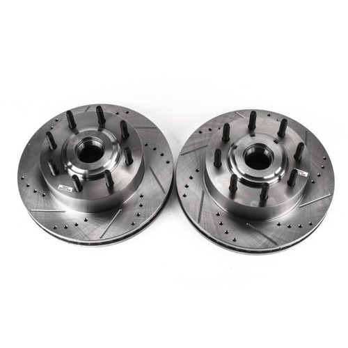 Power Stop 05-07 Ford F-350 Super Duty Front Drilled & Slotted Rotor - Pair - AR85115XPR Photo - Primary