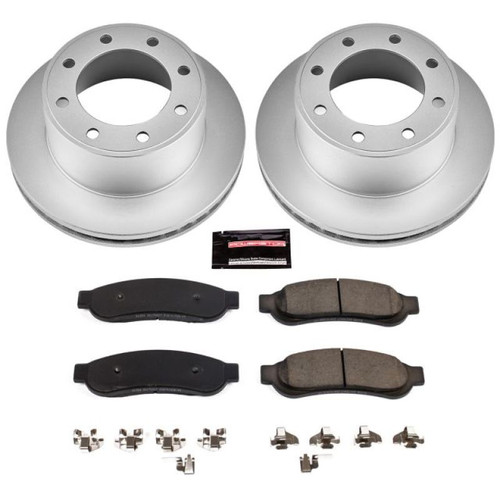 Power Stop 10-12 Ford F-350 Super Duty Rear Z17 Coated Brake Kit - CRK5578 Photo - Primary