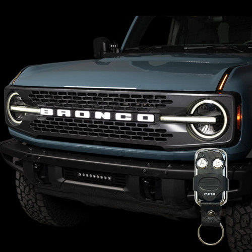 Putco 22-24 Ford Bronco Luminix DRL LED Light Hood Limb Riser (Factory Hood Side Hinge Replacments) - 50001 Photo - lifestyle view