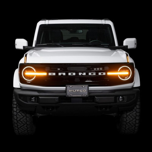 Putco 22-24 Ford Bronco Luminix DRL LED Light Hood Limb Riser (Factory Hood Side Hinge Replacments) - 50001 Photo - lifestyle view