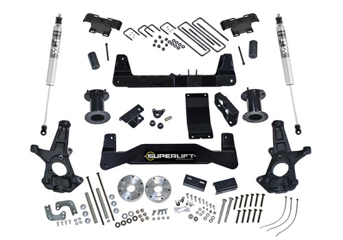 Superlift 07-13 Chevy Silv 1500 4WD 6.5in Lift Kit w/ Fox 2.0 Shocks - K162F Photo - Primary