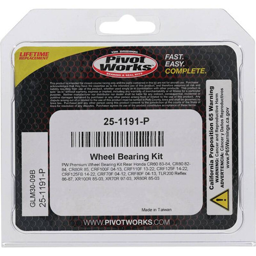 Pivot Works Pw Premium Wheel Bearing - 25-1191-P Photo - Primary