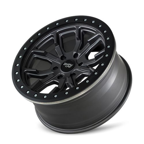 Dirty Life 9303 DT-1 17x9/5x114.3 BP/-12mm Offset/72.6mm Hub Matte Gunmetal Wheel - Beadlock - 9303-7965MGT12 Photo - Primary