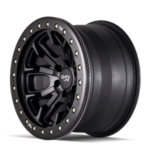 Dirty Life 9303 DT-1 17x9 / 8x170 BP / -12mm Offset / 130.8mm Hub Matte Black Wheel- Beadlock - 9303-7970MB Photo - Primary