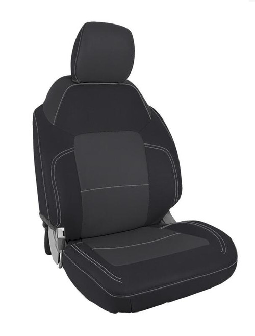 PRP 2021+ Ford Bronco 4 Door Front Seat Covers (Pair) - Black & Grey - B060-03 Photo - Primary