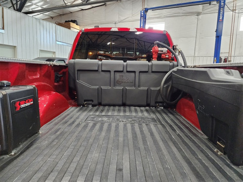 Titan Fuel Tanks Universal 100 Gallon Heavy Duty Transfer Tank (Non Nissan Cargo Box/RamBox) - 5015100 Photo - Mounted