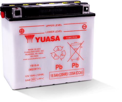 Yuasa YB18-A Yumicron CX 12 Volt Battery - YUAM2281Y User 1