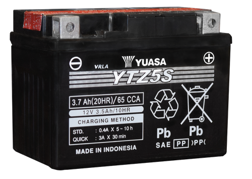Yuasa YTZ5S-BS Maintenance Free AGM 12 Volt Battery (Bottle Supplied) - YUAM62TZ5 User 1