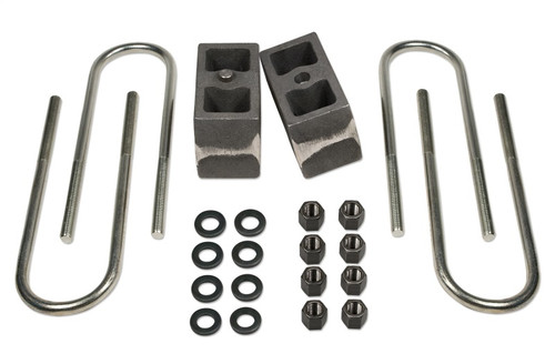 Tuff Country 99-16 Ford F-250 4wd (w/ Factory Overloads) 4in Rear Block & U-Bolt Kit Tapered - 97061 Photo - Primary