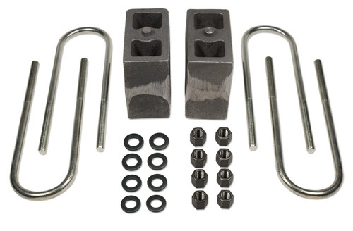 Tuff Country 99-16 Ford F-350 4wd (w/Factory Overloads) 5.5in Rear Block & U-Bolt Kit Tapered - 97063 Photo - Primary