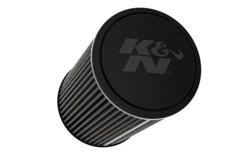 K&N Universal Round Clamp-On Air Filter 3in ID 9in Height 6in Base OD 5.25 Top OD - RU-3109HBK Photo - Primary