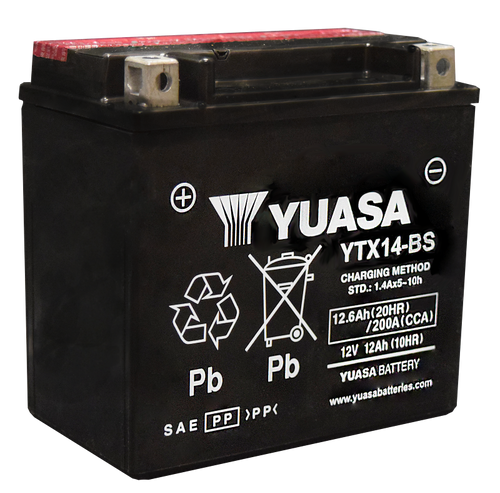 Yuasa YTX14-BS Maintenance Free AGM 12 Volt Battery (Bottle Supplied) - YUAM3RH4SIND User 1