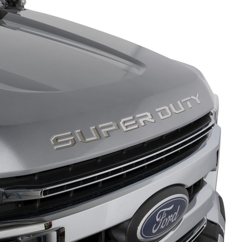 Putco 2023 Ford Super Duty Hood Lettering Ford Lettering Emblems (Stainless Steel) - 55562FD Photo - Primary