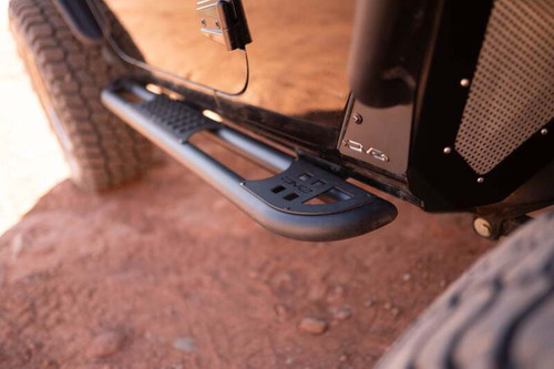 DV8 Offroad 07-18 Jeep Wrangler JK 2 Door Body/Pinch Weld Mounted Side Steps - SRJK-09 Photo - Primary