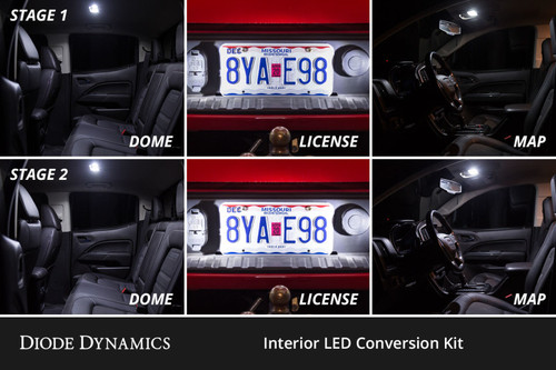 Diode Dynamics 04-12 Chevrolet Colorado Interior LED Kit Cool White Stage 2 - DD0560 User 5