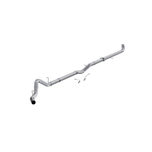 MBRP 01-04 Chevrolet/GMC Silverado/Sierra 2500/3500 6.6L 4in Downpipe-Back Exhaust Single Side Exit - S6005SLM Photo - Primary