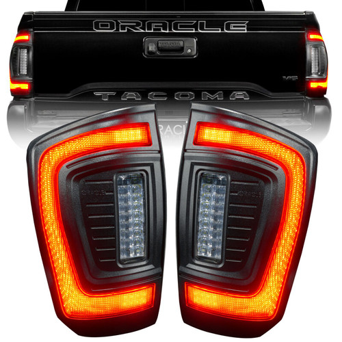 Oracle Lighting 16-23 Gen 3 Toyota Tacoma Black Series Flush Style LED Tail Lights SEE WARRANTY - 5911-504-T Photo - Primary
