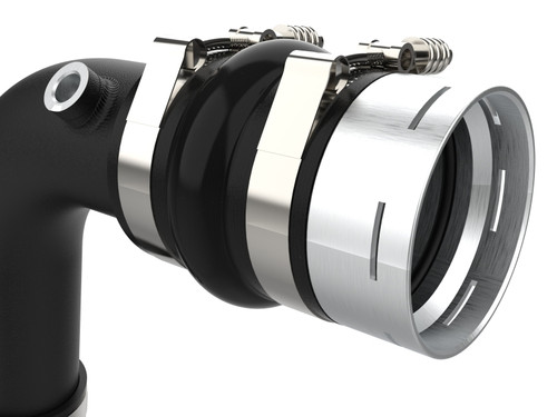 aFe 23-24 Ford F250/F350 Super Duty V8-6.7L BladeRunner 3 In. Aluminum Hot and Cold Charge Pipe- BLK - 46-20684-B Photo - Close Up