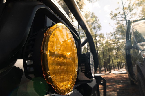 Rigid Industries 360-Series 9in LED Cover - Yellow - 363682 Photo - Mounted