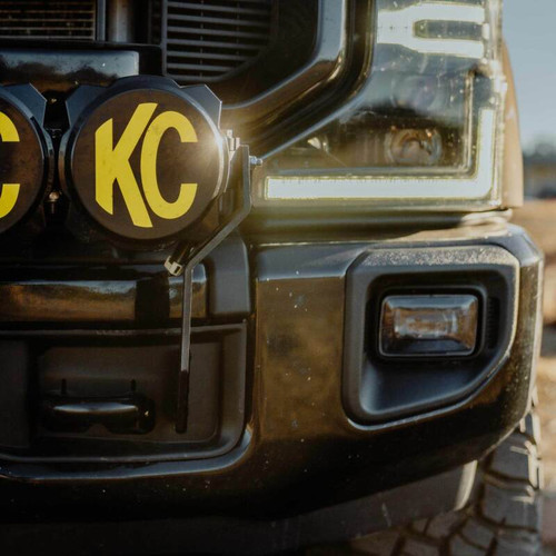 KC HiLiTES 2017+ Ford Super Duty Gravity LED Pro6 7-Light Bar Kit - Front Bumper - 91346 Photo - lifestyle view