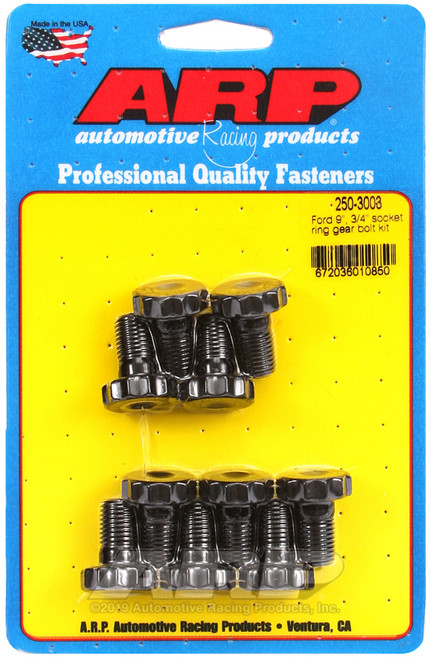 ARP Ford 8.8 & 9in 7/16in Dia 3/4in Socket Ring Gear Bolt Kit (10/pkg) - 250-3003 Photo - Primary