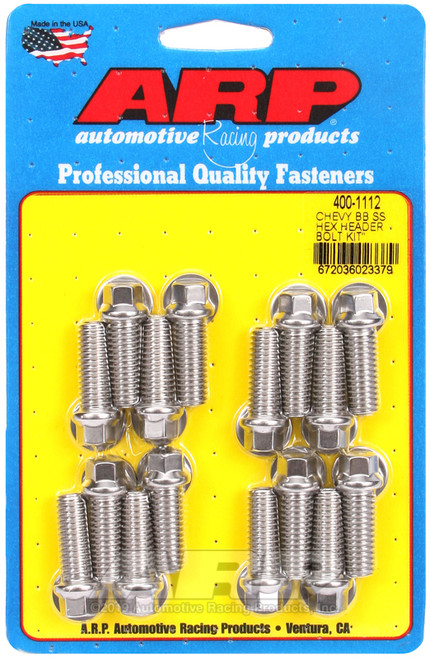 ARP BB Chevy SS Hex Header Bolt Kit - 400-1112 Photo - Primary