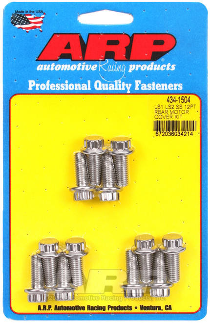 ARP Chevy LS1 / LS2 12pt Rear Motor Mount Cover Bolt Kit - Stainless Steel - 434-1504 Photo - Primary