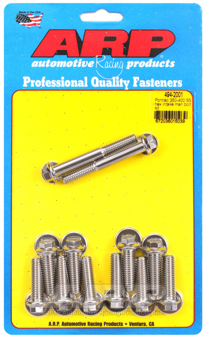 ARP Pontiac 350-400 SS Hex Intake Manifold Bolt Kit - 494-2001 Photo - Primary
