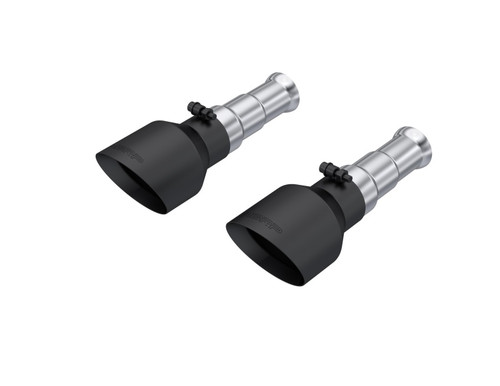 MBRP 19-24 Ram 1500 Classic 5.7L Hemi 5in OD Dual Wall Angle Cut T304 BLK CB Exhaust Tips - Pair - T5200BLK Photo - Primary