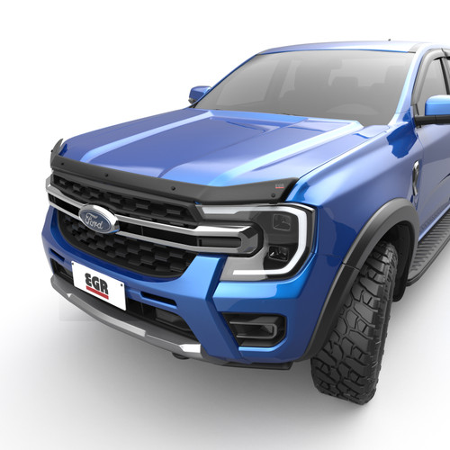 EGR 2024+ Ford Ranger Superguard Hood Shield - Matte Black - 303605 Photo - Primary