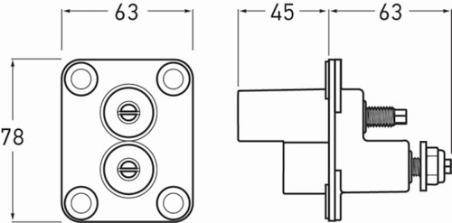 Hella Jump Start Zinc Coated Terminal - 177305001 Photo - out of package