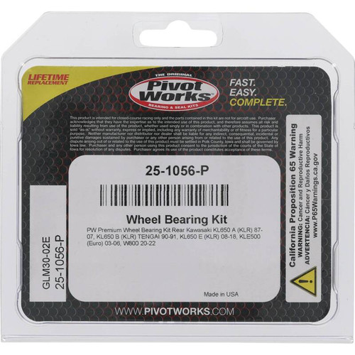 Pivot Works Kawasaki Wheel Bearing Kit Premium Bearings - 25-1056-P Photo - Primary